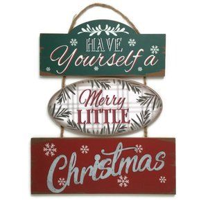Christmas Holiday Wood Sign Wall Decor Rustic Wood